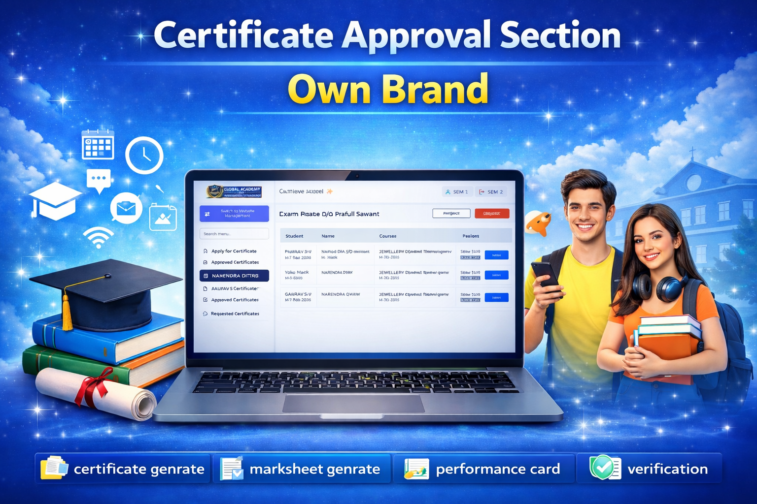 Certificate Approval Section