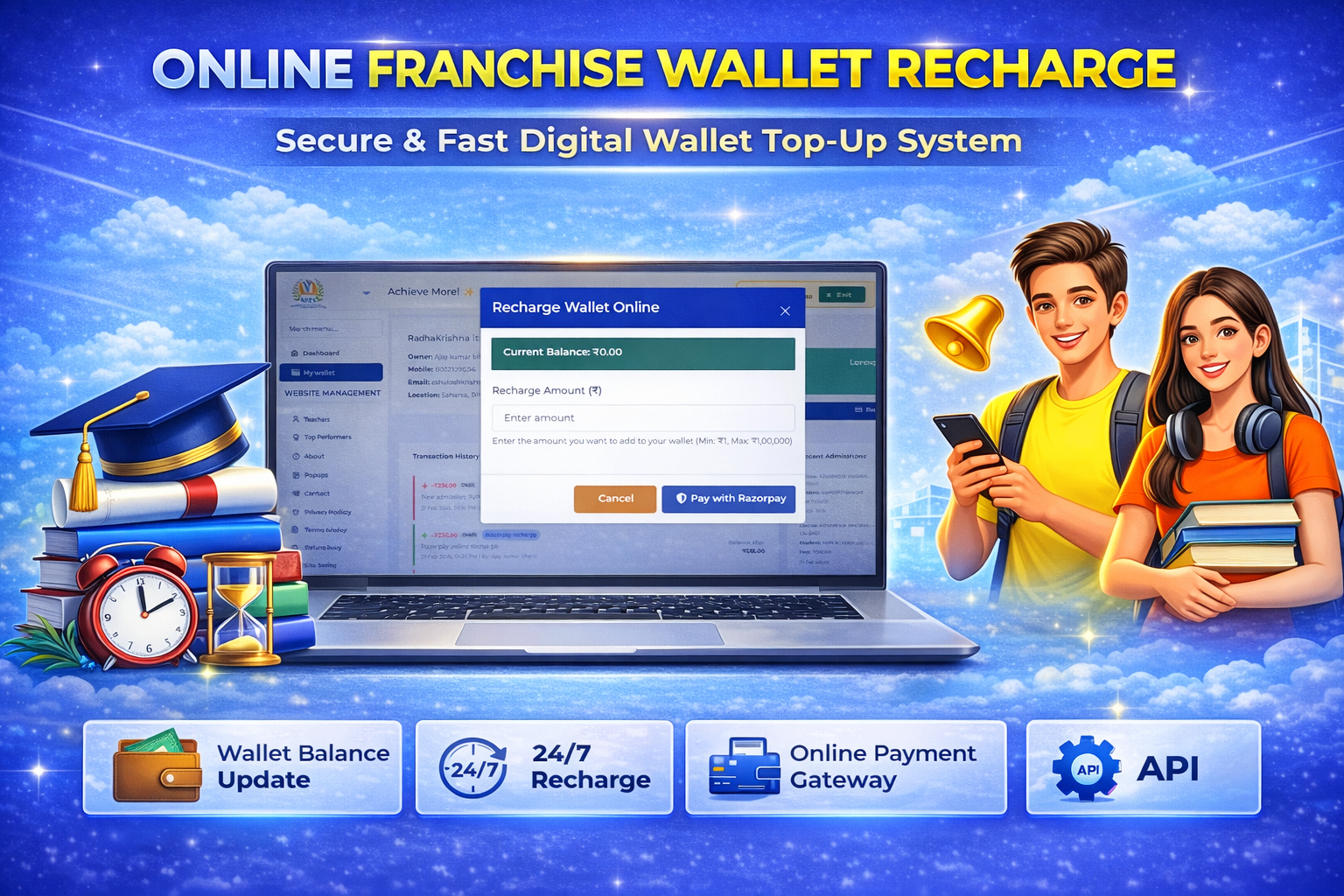 Online Franchise Wallet Recharge